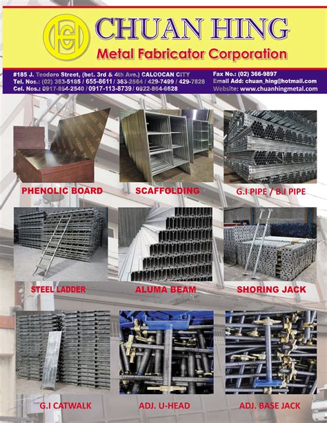 chuan hing metal fabricator corporation|chuan hing caloocan.